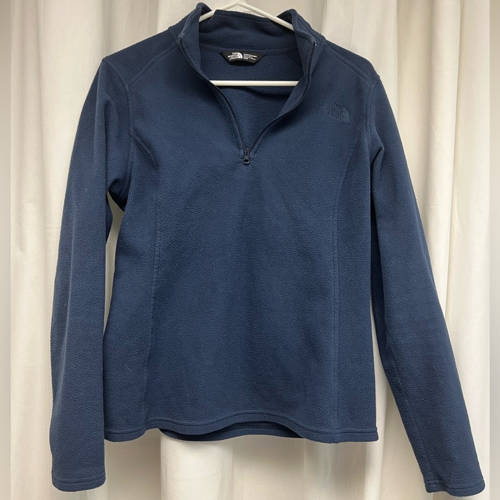 North Face 1/4th zip fleece jacket Size Medium